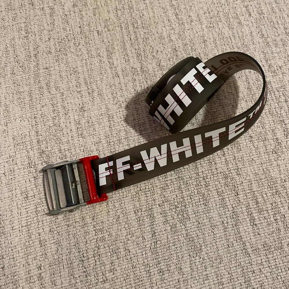 Off-White Rubber Industrial Belt. Authentic